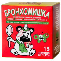 Бронхомишка порошок для приготовления раствора для приема внутрь 1,47г №15 пак.