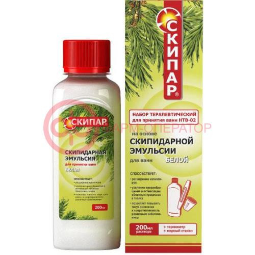 Скипар набор терапевт нтв-02 (раствор белый 200мл + термометр)