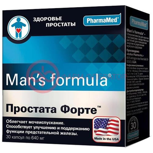 Мен-с формула капсулы 640мг №30 простата форте Мен-с формула капсулы 640мг №30 простата форте